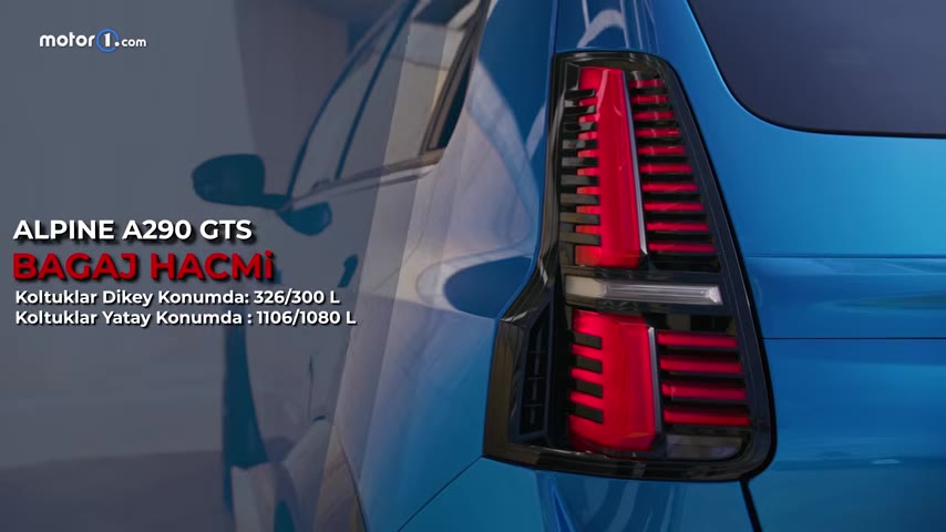 Alpine A290 GTS'in kaputunun altında tek bir elektrikli motor yer