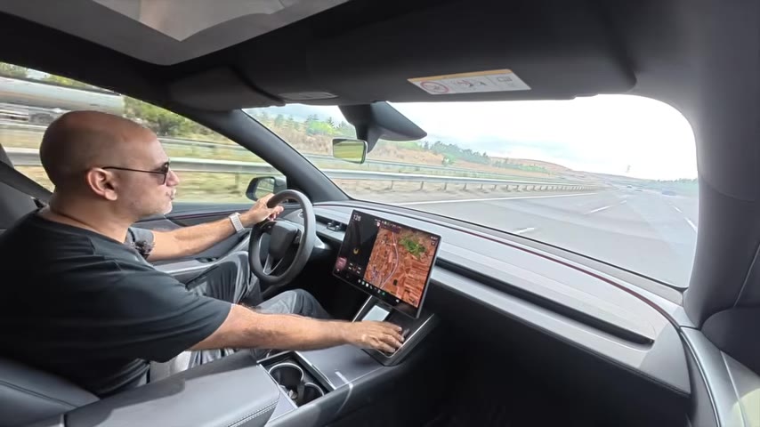 Test başlangıcında, LG 5M bataryalı araçta 574 km menzil